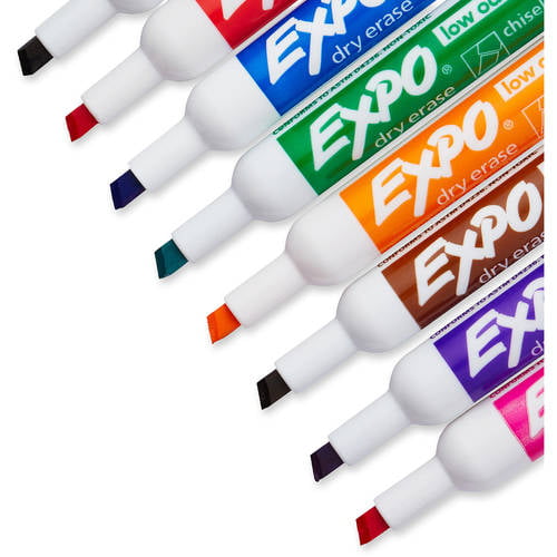  Dabo&Shobo Dry Erase Markers, （80 Count, Black,Chisel  Tip）-White Board Markers/ Pens ，Very Suitable for Writing on The School、  Office 、Home Dry Erase whiteboard Mirror Glass : Office Products