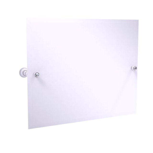 Miroir Inclinable Rectangulaire Paysage de la Collection Carolina Crystal avec Bord Biseauté