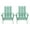 Light Mint, variant on GDF Studio Gurekam Outdoor Acacia Wood Foldable Adirondack Chairs, Set of 2, Black