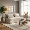 thumbnail image 2 of QinaQin Sofá cama seccional plegable sin ensamblaje, diseño moderno en forma L con 4 paneles abatibles, ideal para sala pequeña, departamento u oficina, 2 of 8