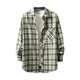 thumbnail image 1 of TIMIFIS Chemises à Carreaux pour Hommes, Coupe Régulière, Manches Longues, Décontractées - Vert - Automne, 1 of 1