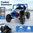 thumbnail image 3 of Costway 24V Kids Ride on UTV with 4 x 100W Powerful Engine Remote Control High/Low Speed Navy, 3 of 11