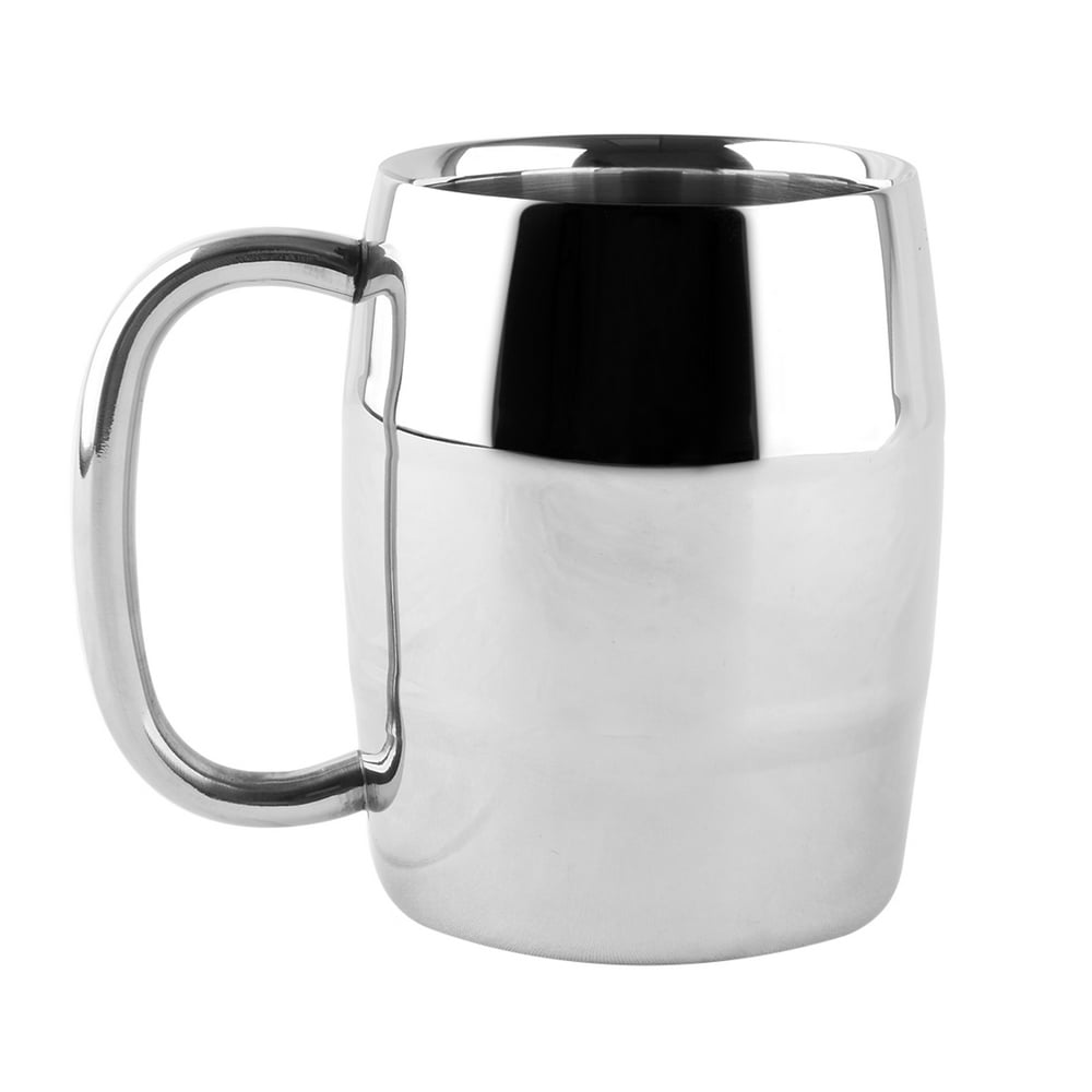 Stainless Steel Beer Mug Double Wall Air Insulated Beer Beverage Mug
