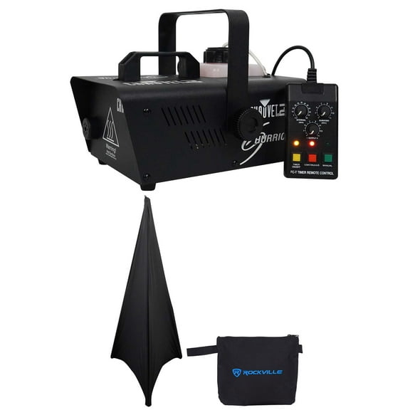 Chauvet DJ H1200 Hurricane 1200 Fog Machine W/Remote Timer-18,000 CFM Free Scrim