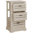 thumbnail image 2 of Hawthorne Collection Pine 3 Drawer Cabinet in Gray, 2 of 2