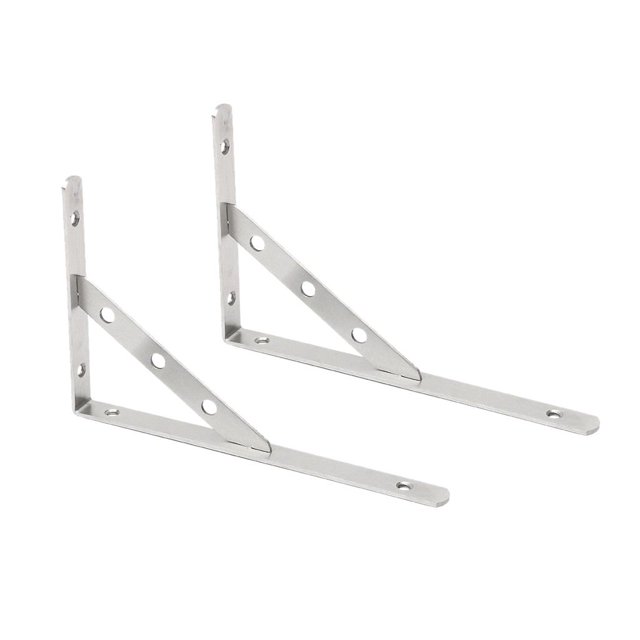 Soportes de Estante de Pared BLESIY 2 X de Acero Inoxidable Resistencia Soporte de Encimera de Libros L 10 Pulgadas