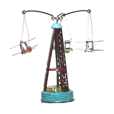 Alexander Taron Collectible Decorative Tin Biplane Carousel