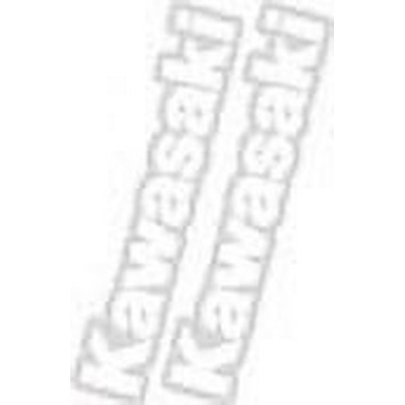 White 'Kawasaki' Swing Arm Sticker