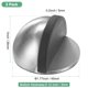 thumbnail image 3 of Uxcell 2-Pack Topes de Puerta Montados en el Suelo, Tope de Puerta de Media Cúpula de Acero Inoxidable con Amortiguador de Goma Plástica [Tono Plateado], 3 of 7