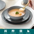 thumbnail image 6 of vancasso, 16-Piece Porcelain Dinnerware Set, Matte Grey Dinner Set, for 4, 6 of 8