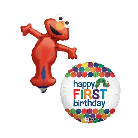 Mozlly Sesame Street Elmo Mini Shaped Balloon And Betallic The Very