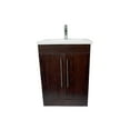 thumbnail image 5 of Dreamwerks Oslo Vanity in Dark Peach Wood with Ceramic Top, 24" W x 18" D, 5 of 7