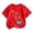 T10-Red, variant on Glisme Girl Tops Short Sleeve T Shirts Crewneck Cartoon Pattern Tee Cute Toddler Wear Red