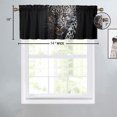 thumbnail image 4 of African Safari Leopard Thermal Insulated Window Curtain Valance Wildlife Animal Cheetah Privacy Decorative Rod Pocket Short Window Valance Curtains 54 by 18 in, 1 Panel, 4 of 6