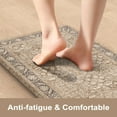 thumbnail image 3 of Anti Fatigue Kitchen Mat, Boho Distressed Kitchen Rugs Sets of 2, Non Slip Kitchen Mat for Floor, Cushioned Comfort Standing Mat for Sink, Laundry, Office, Desk 17"x47"+17"x29", 3 of 6