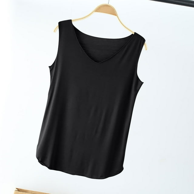 Tank Top for Women, Womens Solid Color Camisole Womens Loose Sleeveless V-neck