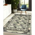 thumbnail image 4 of Poppy Decorative Rug, Garden Art Print of Blossoming Wild Meadow Flowers in Colored Style, Quality Carpet for Bedroom Dorm and Living Room, 6 Sizes, Dark Grey and Sage Green, by Ambesonne, 4 of 4