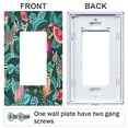 thumbnail image 3 of Yayeee Rocker Switch Wall Plate 1-Gang 4.6"x2.9" Home Decorative Outlet Cover, Green Tropical Pattern, 3 of 6