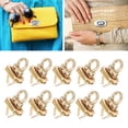 thumbnail image 4 of Turn Lock, Classic Design Widely Used 10 Sets Purse Lock Glossy Surface For Wallet For DIY For Bag, 4 of 8
