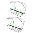 thumbnail image 2 of Comedero para pájaros fácil de limpiar, recarga, decoración colgante para patio, exterior y jardín 2 piezas, 2 of 8