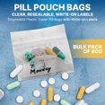 thumbnail image 3 of MEDca Pill Pouch Bags P/K 600 3"x 2.75" BPA Free, Poly Bag, 3 of 10