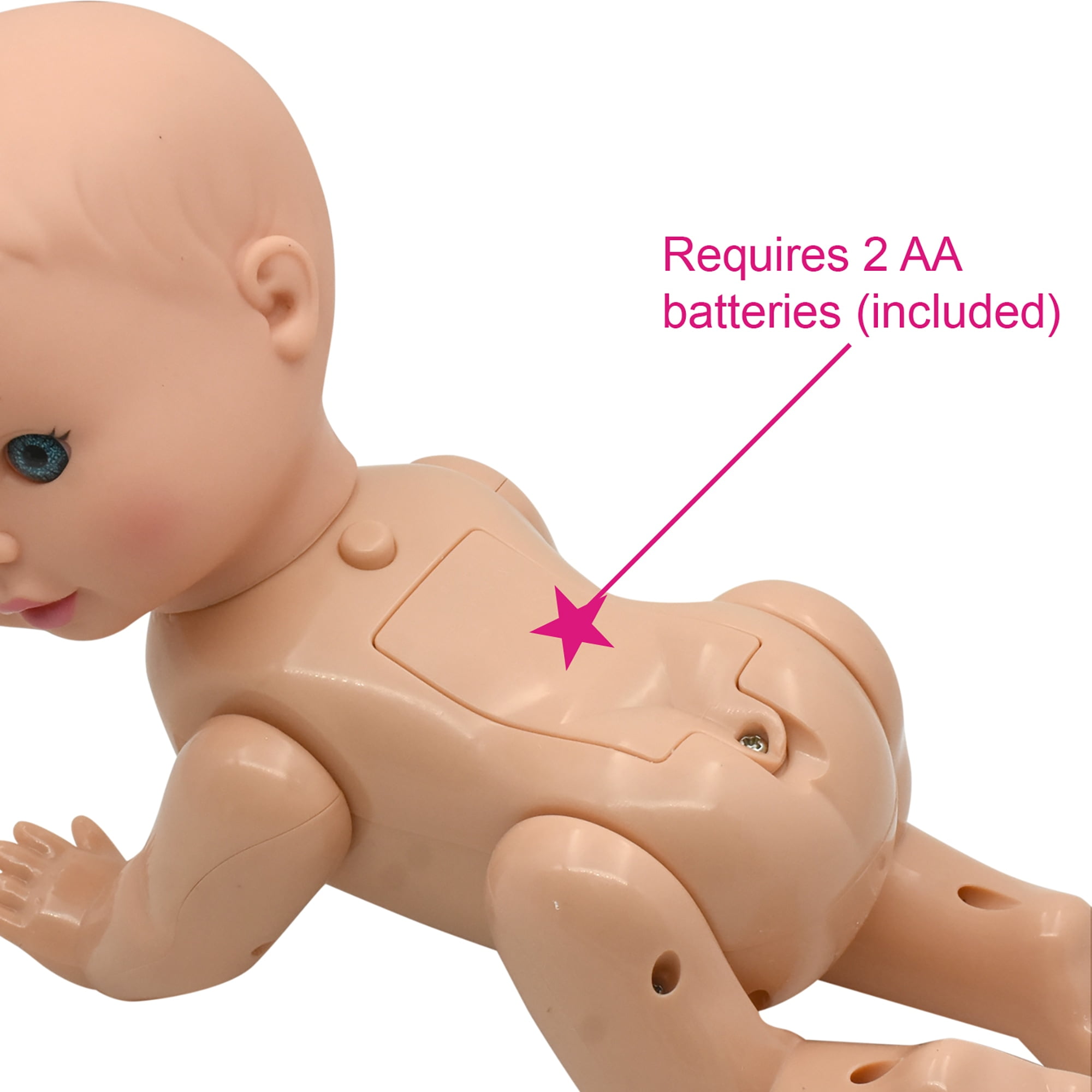 Little Darlings: Crawling Baby - 10" Baby Doll Playset, New Adventures, Children's Pretend Play, Ages 2+