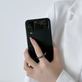 thumbnail image 2 of For Samsung Galaxy Z Flip 4 Case Cover, Shockproof Luxury Leather Stand Slim Cover With Ring, 2 of 5