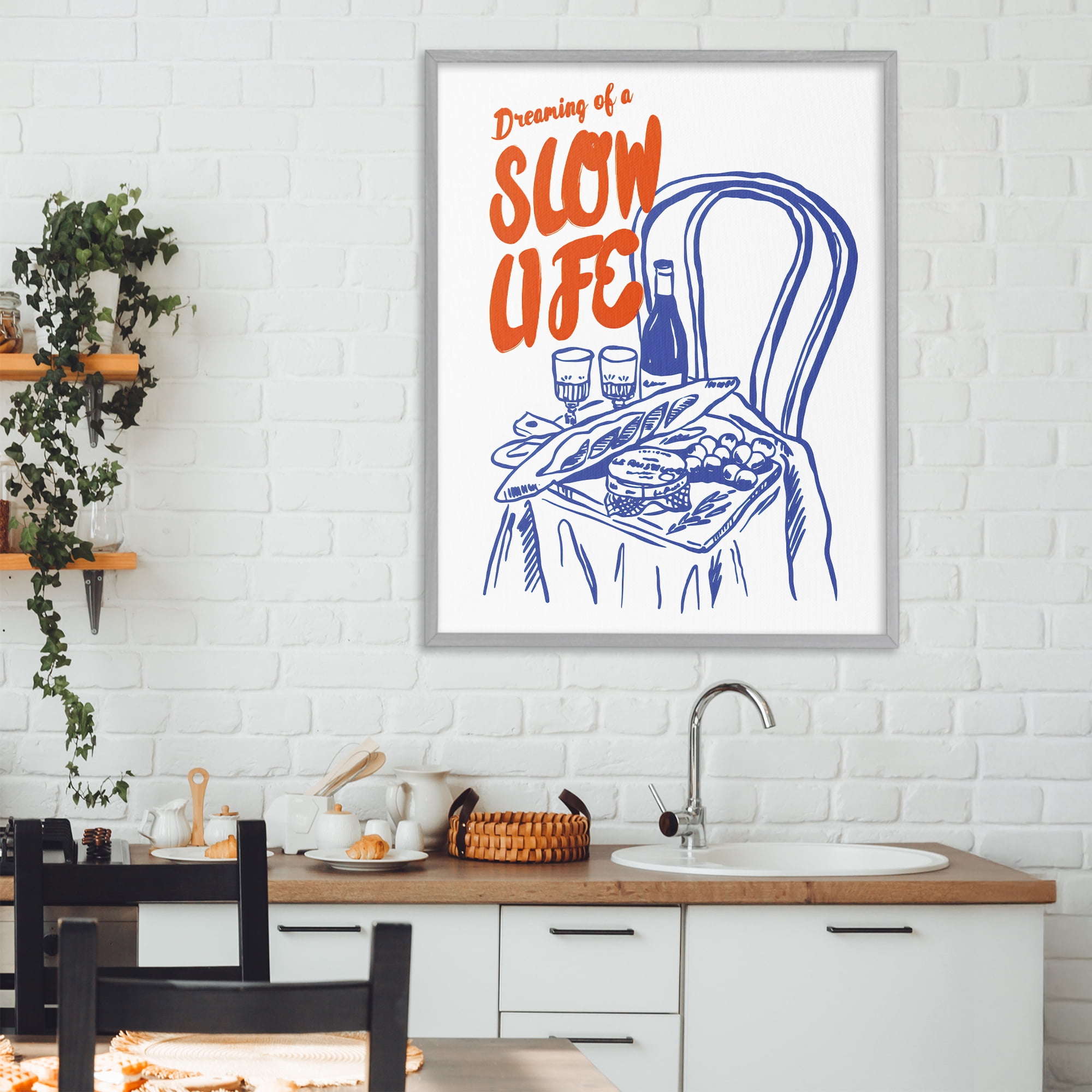 Stupell Industries Dreaming Of A Slow Life Gray Framed Giclee Art, design by The Prints Vibe