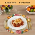 thumbnail image 4 of Spring Flowers Round 13 Inch Placemats Set of 4, Farmhouse Vintage Botanical Florals Plants HeatResistant Non Slip Place Mats for Dining Table, Wipeable Braided Kitchen Table Mats for Housewarming, 4 of 9