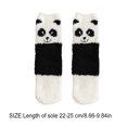 thumbnail image 4 of Linyer Winter Fleece Socks Animal Print Non  for Slip Long Warm Lounge Slipper Middle Tube Sock Christmas Gift for Women Panda, 4 of 5