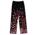 thumbnail image 6 of FDGIU ‌‌‌‌Women's Valentine Pajama Set - 2 Piece Sleepwear Long Sleeve Button Down Shirt & Pants, 6 of 6