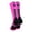 #00, variant on Neon Pink/Black Player Id Crew Number Socks (#77, Large)