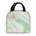 thumbnail image 1 of Balery Green And Gold Abstract Marble Bolsa de Almuerzo Aislada – Caja de Almuerzo con Papel de Aluminio Grueso, Mantiene la Comida Fresca por 4 Horas, 1 of 8