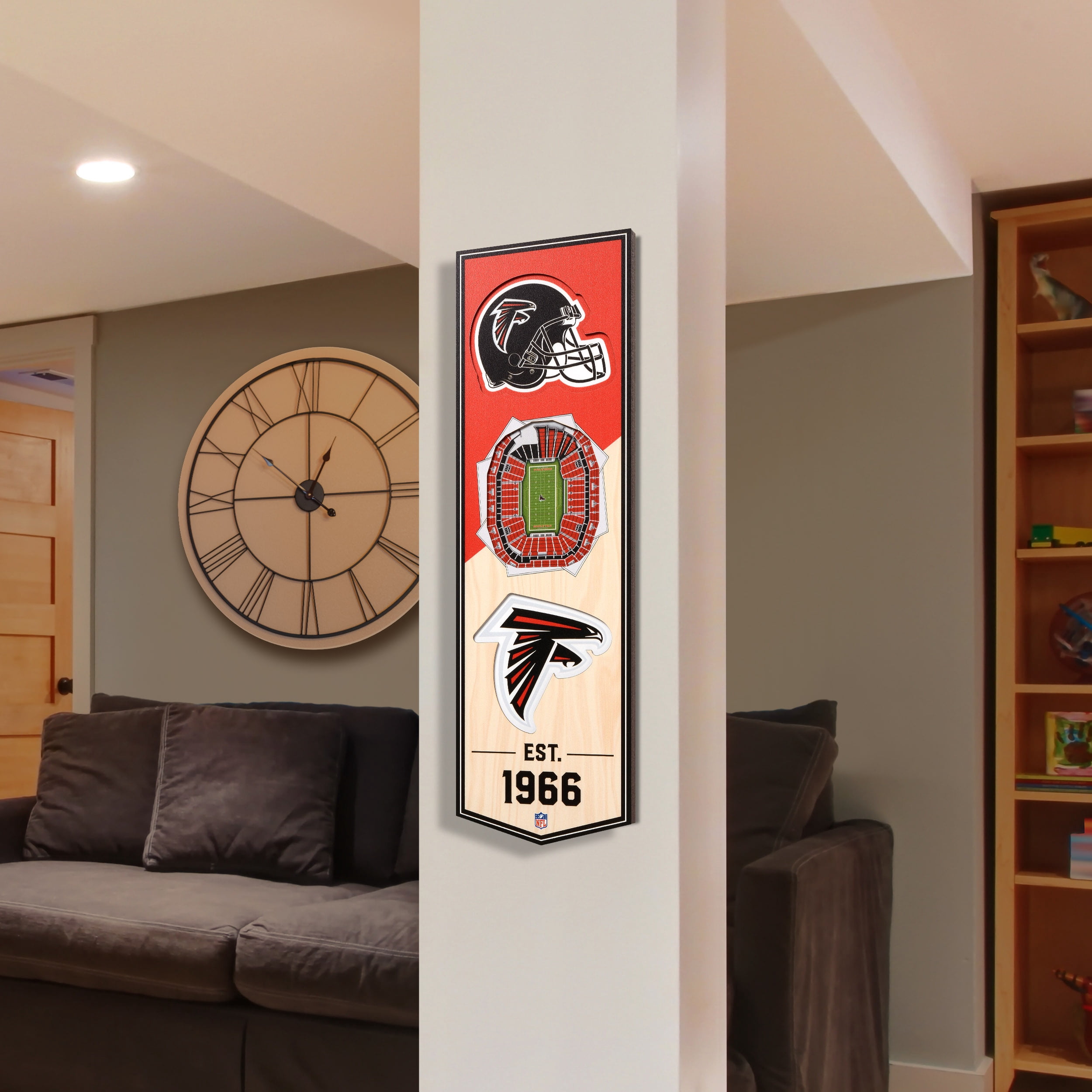 Atlanta Falcons 6'' x 19'' 3D StadiumView Banner