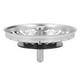 thumbnail image 2 of Cesta Del Colador Del Fregadero De La Cocina, Escurridor Del Fregadero De La Cocina, Tamaño General, Acero Inoxidable, Duradero Para El Dormitorio, 2 of 7