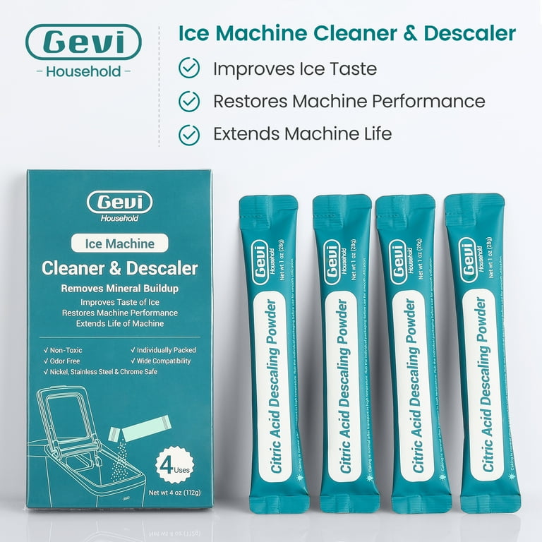 Gevi Ice Maker Cleaner Descaler Organic Citric Acid Cleaning Solution for Coffee and Espresso Machine Walmart