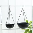 thumbnail image 2 of Namzi-b 1 piece simple golden iron basket flower pot hanging iron chlorophytum comosum planting green plants hanging semicircle flower pot large size 18.89 inches, 2 of 4