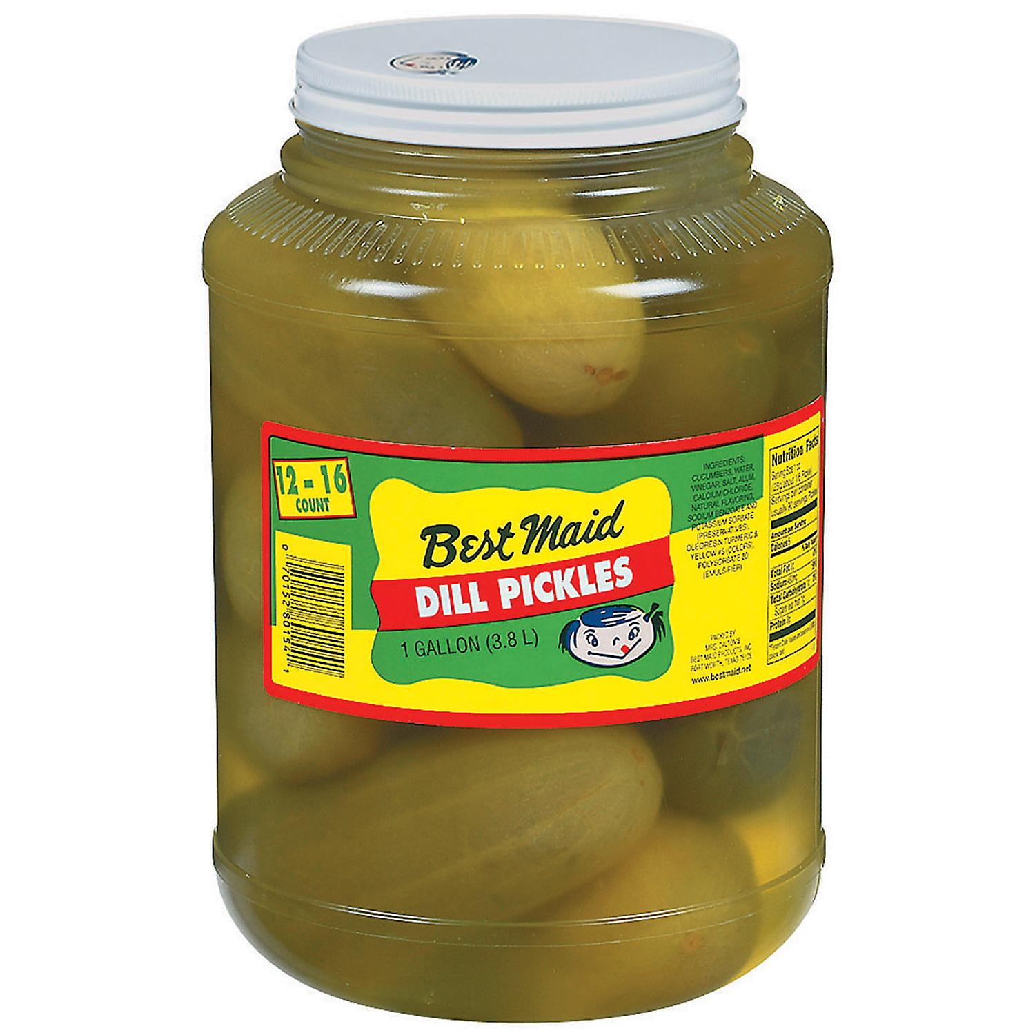 Best Maid Dill Pickles 1 gallon, Plastic Jar