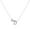 Silver D, variant on Naierhg Couple Necklace Letter Shape Unisex Alloy Stainless Men Pendant for Gift