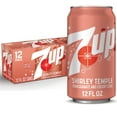 thumbnail image 2 of (2 pack) 7UP Caffeine Free Shirley Temple Pomegranate and Cherry Flavored Soda Pop, 12 fl oz cans, 12 pack, 2 of 9