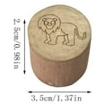 thumbnail image 3 of 2025 & CISIL Animal Footprints Stamps Wooden Crafts Children'S Early Education Toys, 3 of 3