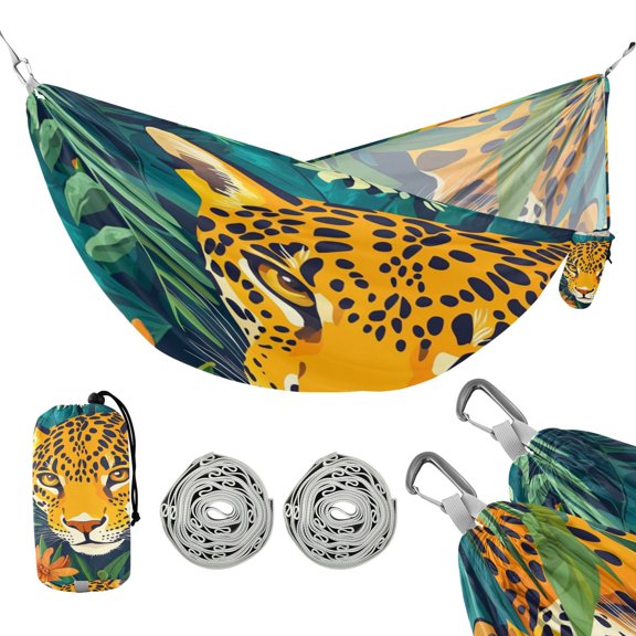 Hammock Camping Hammock Nylon Portable Hammock Travel Camping Hammock Jungle Leopard