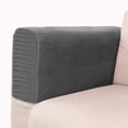 thumbnail image 3 of Sofa Armrest Protectors for Armchairs, Sofas, Non-Slip Armchair Covers Dark Grey, 3 of 6