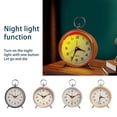 thumbnail image 4 of Reloj despertador Retro Advancent esfera redonda silencioso Vintage Decoración del hogar Blanco, 4 of 6