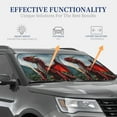 thumbnail image 4 of Gaeub Majestic Red Dragon Print 2-Piece Windshield Sun Shade,Foldable Car Front Window Sunshade,for Most Cars SUV Truck,Heat Blocker Visor Protector-Small, 4 of 6