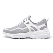 CMR CHAMARIPA Lightweight Elevator Shoes - Gray Knit Height Increasing Sneakers For Men 7CM / 2.76 Inches
