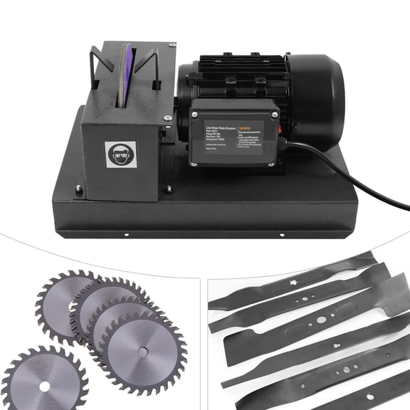 Lawn Mower Blade Sharpener 1hp 750w With 7-inch Ceramic Grinding Wheel