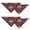 2Halloween-97, variant on Gothic Halloween Dog Bandanas 2 Pack, Witch Wizard Black Cat Design Adjustable Double Sided Pet Scarf