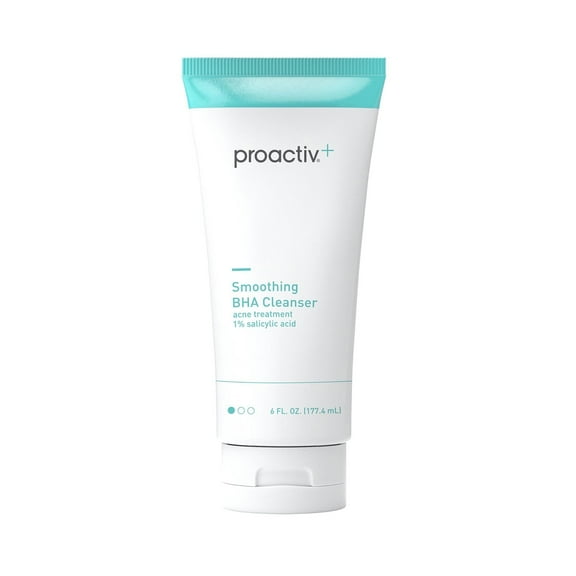 Proactiv+ Smoothing BHA Cleanser, Gentle Formula with 1% Salicylic Acid & Aloe, Suitable for All Skin Types, Treats Mild to Moderate Acne, 6 Fl Oz