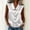 White, variant on ClodeEU Women's Collared Sleeveless Button Down Satin Shirt,Casual V Neck Solid Blouse Pink,Women's Plus L